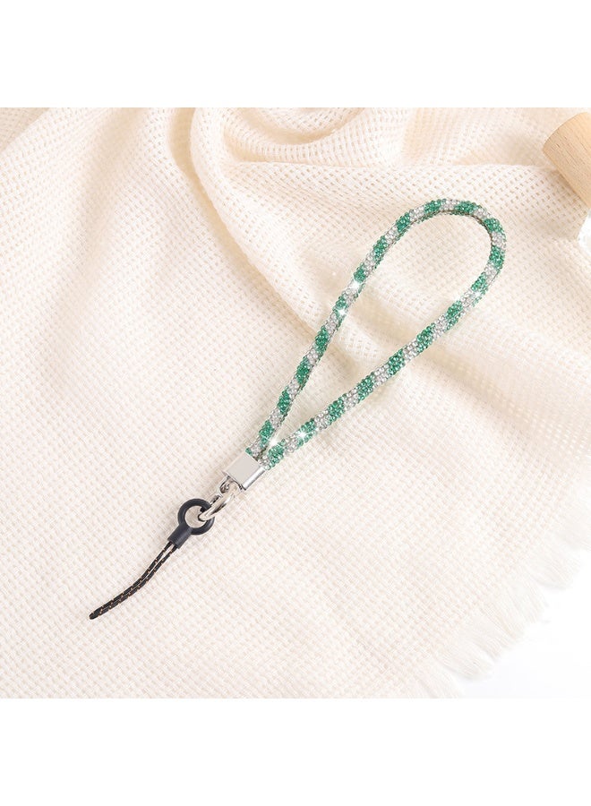 NIBEMINENT Super Cute Beaded Phone Charm – Trendy Phone Chain Wrist Strap, Shining Beads Chain Lanyard for Cell Phone - Image 1