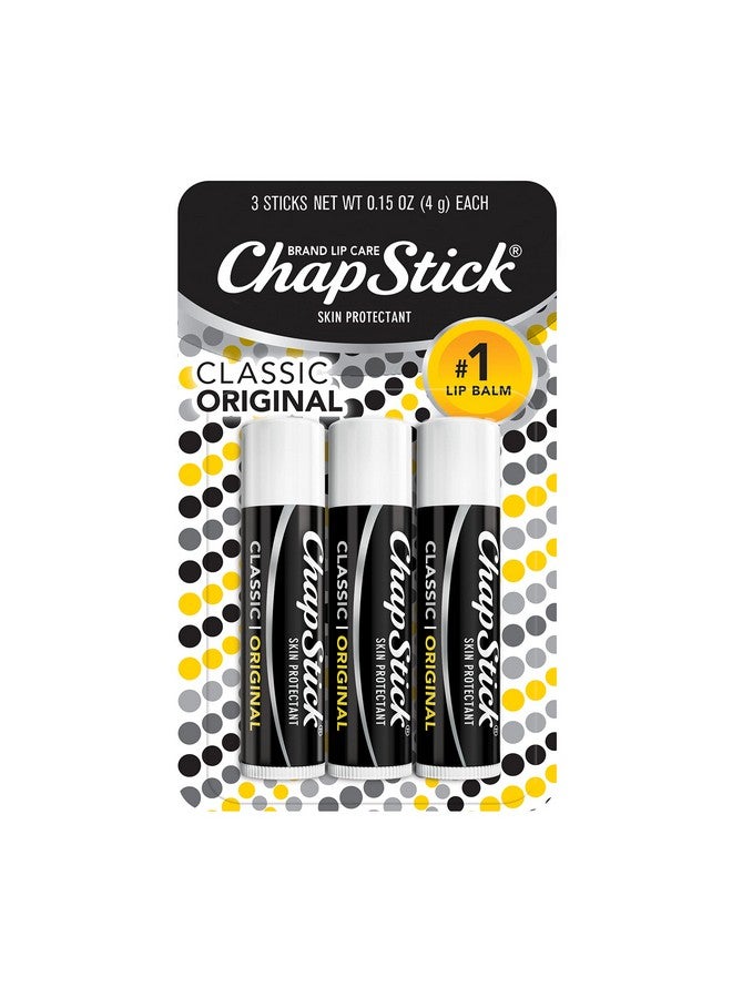 تشابستيك أنابيب مرطب الشفاه الأصلي من تشابستيك كلاسيك للعناية بالشفاه - 0.15 أونصة (عبوة من 3 قطع) - Image 1