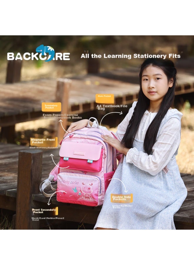 Back Care Elementary School Backpack With Spine Protection And Weight Reduction For Grades 1-6, Boys' Double Shoulder Bag, Children's Backpack B23-132c - Image 4