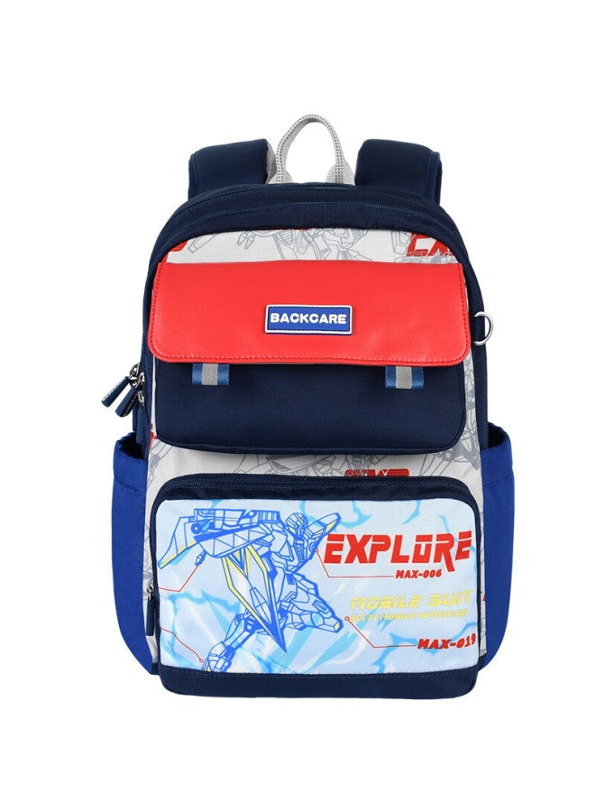 Back Care Elementary School Backpack With Spine Protection And Weight Reduction For Grades 1-6, Boys' Double Shoulder Bag, Children's Backpack B23-132c - Image 5