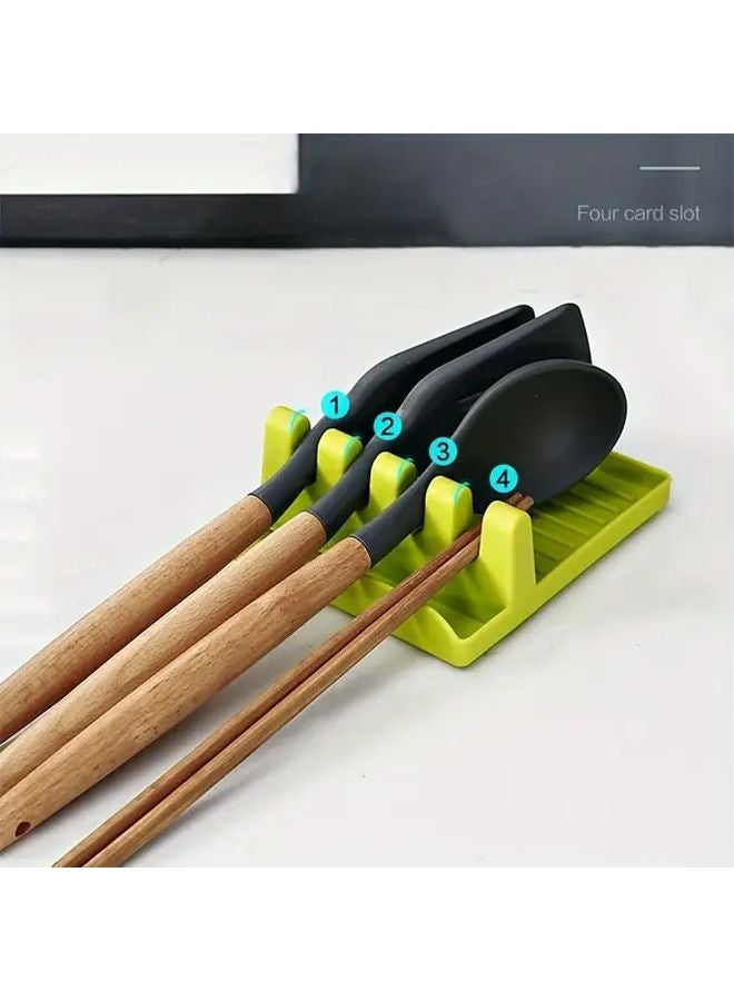White Kitchen Utensil Organizer Stand Holder For Spoons Spatulas Lids - Image 2