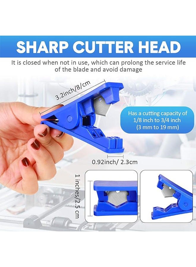 DAREU Compact 3‑Pack Plastic Tubing Cutter Set – Stainless Steel Blade Pipe & Hose Cutter (PU PVC Nylon), Precise Cuts Up to 3/4″ OD – Portable Hand Tool for Plumbing & Automotive  - Image 5