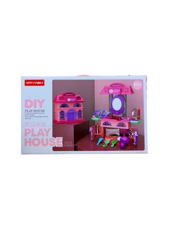 2-in-1 DIY Play House Villa Make Up 15R03