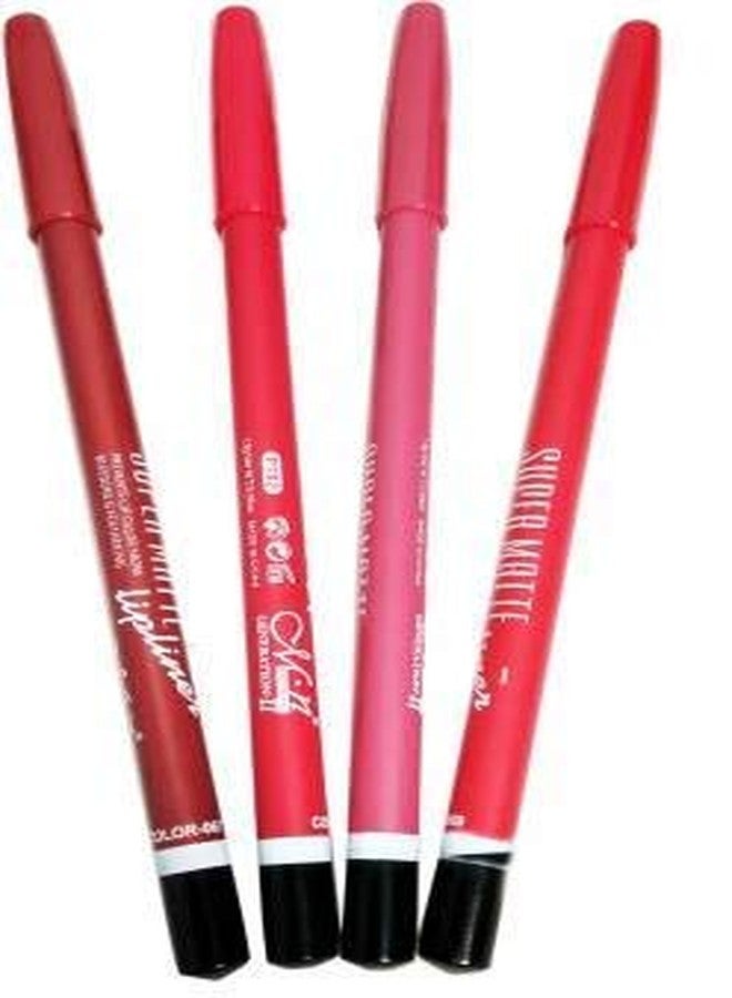 N&M MN LipLiner Waterproof Matte Set of 4 (MultiColor) - Image 1