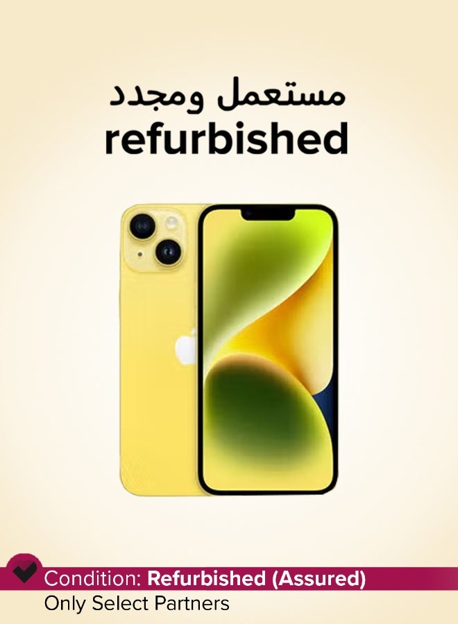 Apple Refurbished - iPhone 14 128GB Yellow 5G With Facetime - International Version - Image 1