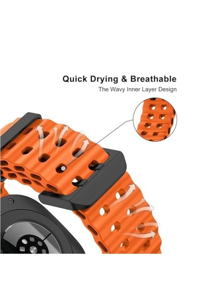 JAJEEK Samsung Galaxy Watch 7 Ultra Replacement Strap 47mm – Soft Silicone Sport Watch Band – Adjustable, Waterproof, Sweat-Resistant Bracelet for Daily & Fitness Use – Comfortable, Durable Wrist Strap for Galaxy Watch 7 Ultra Smartwatch – Easy to Install - Image 4