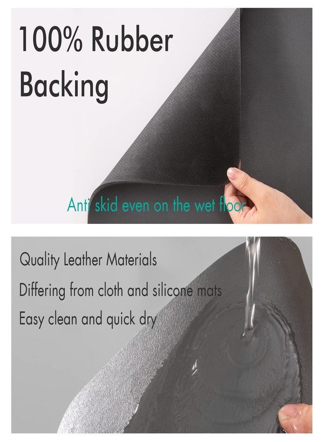 LIMNUO Dish Drying Mat for Kitchen Counter, Dish Drying Pad with Non-Slip Rubber Backed, Hide Stain Anti Absorbent for Kitchen Counter (Dark Grey, 20" x 16") - Image 5