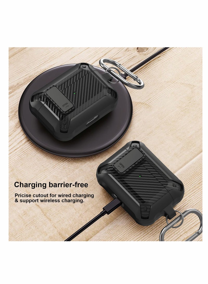 كاست ويف غطاء AirPods Pro، جراب متين مقاوم للصدمات مع سلسلة مفاتيح لجراب شحن Air Pods Pro (لا يتضمن AirPod Pro) - Image 3