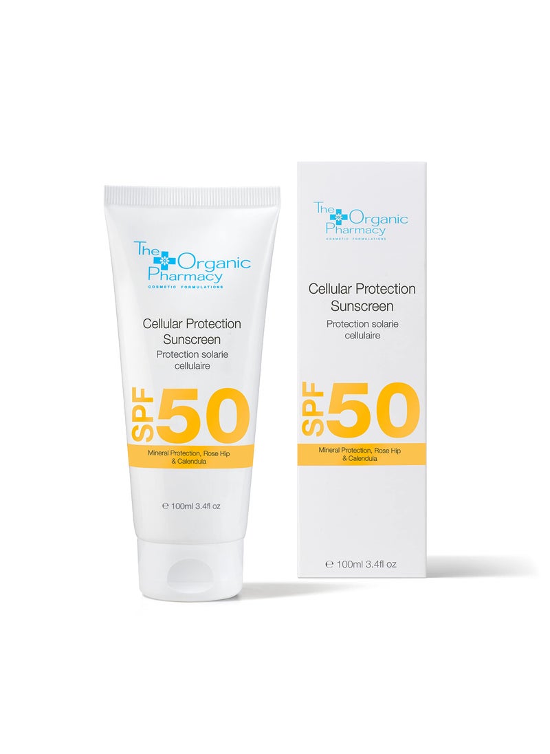 The Organic Pharmacy - The Organic Pharmacy Cellular Protection Sunscreen SPF 50 - Mineral Sunscreen, 3.4 oz 100 ml - Image 1