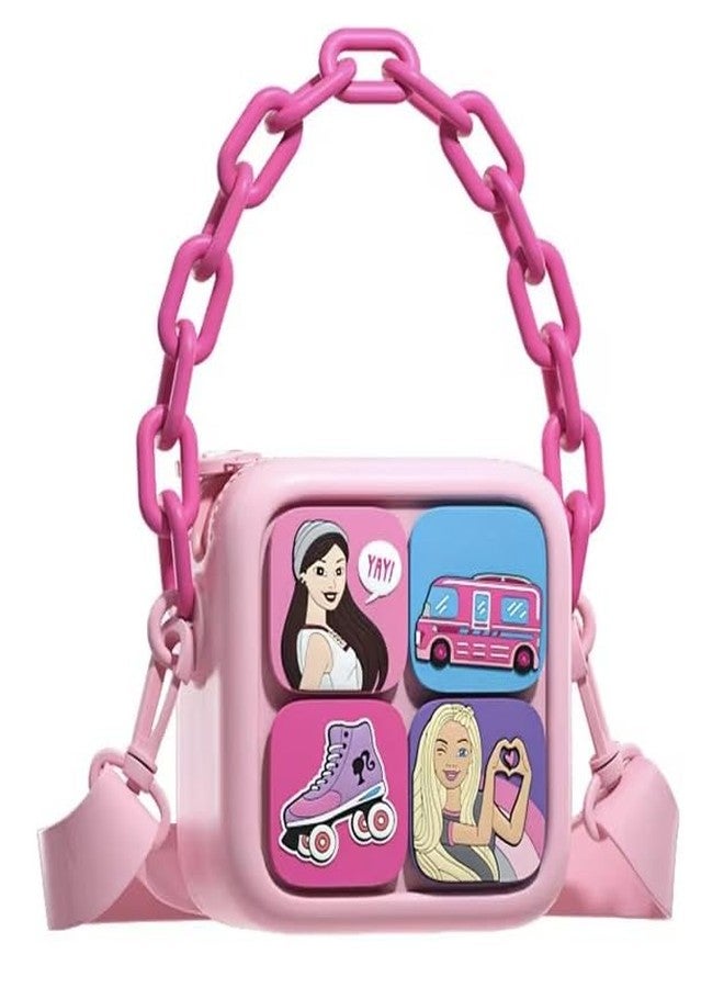 ADSON Kids Cute EVA Kuromi Silicone Sling Bag Crossbody Bag Shoulder Sling & Hand Bag Coin Purse Cute Tote Wallet Girl Messenger For Girls The Perfect Accessory For Every Kuromi Fan (Light Pink) - Image 1