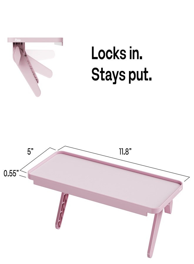 Pixio 12 inch Pink Monitor Storage Top Shelf - Adjustable Platform, Universal Fit, Holds Up to 13lbs, Works on TV, Flat, Curved Monitors, Storage for Webcams, Clocks, Phone, Figures - Image 5
