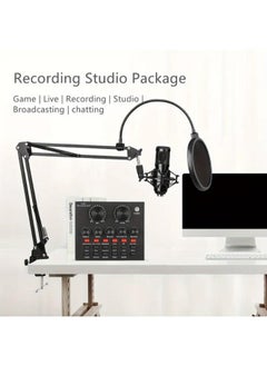 Condenser Microphone Bundle with Live Sound Card, Bm-800 Mic Kit with Adjustable Mic Arm Stand Desk for Studio Recording Broadcasting Podcasting Gaming Voc - pzsku/ZBFD2FF7464B902CB088CZ/45/_/1740643251/10b27319-3a40-4068-8de2-e8f2265a5684