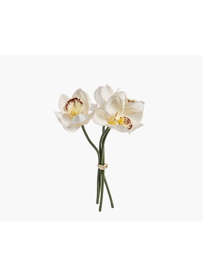 2XL Home Artificial Cymbidium Bunch 14X24.5Cm~Wh - Image 1