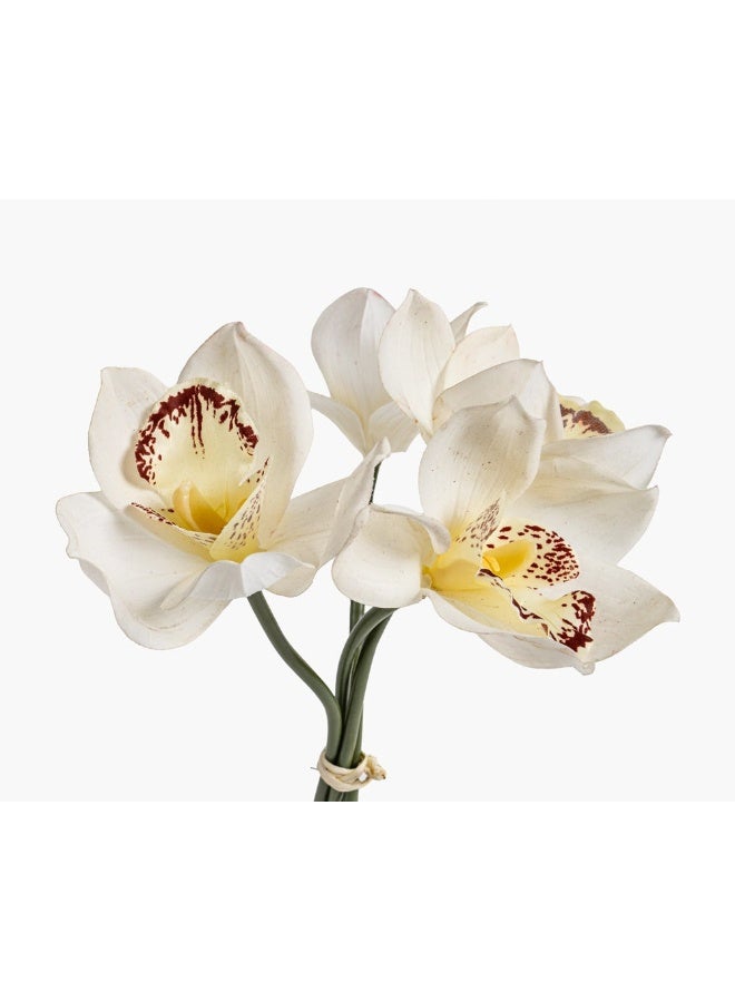 2XL Home Artificial Cymbidium Bunch 14X24.5Cm~Wh - Image 4