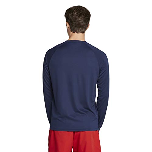 Speedo Mens UV Swim Shirt Easy Long Sleeve Regular Fit,Peacoat,Small - Image 3