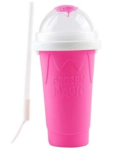 Generic Slushy Cup Slushie Cup Slushy Maker Cup With Lids And Straws Quick Frozen Magic Squeeze Cup Double Layer Slush Cup Squeeze For Kids Homemade Summer DIY Milk Shake Ice Cream Maker  - Image 1