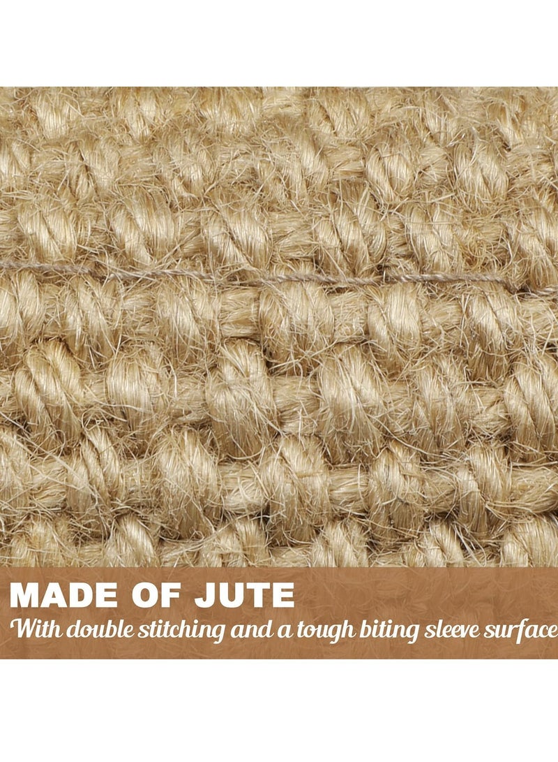 Excefore لعبة سحب للكلاب، وسادة جوت للعض مع مقابض قوية، مثالية لسحب الحبل، تدريب الجراء للعب التفاعلي، ألعاب تدريب العض المتينة للكلاب المتوسطة إلى الكبيرة، 2 قطع - Image 4