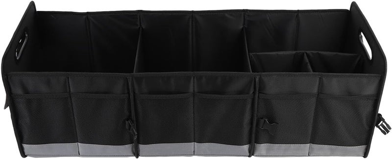 Trunk Organizer, 95L Large Capacity 600D Oxford Cloth Multi Compartment Foldable Waterproofing Extended Cargo Storage Box with Handles for Car Home Travel Camping - Image 1