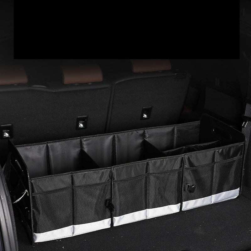 Trunk Organizer, 95L Large Capacity 600D Oxford Cloth Multi Compartment Foldable Waterproofing Extended Cargo Storage Box with Handles for Car Home Travel Camping - Image 5