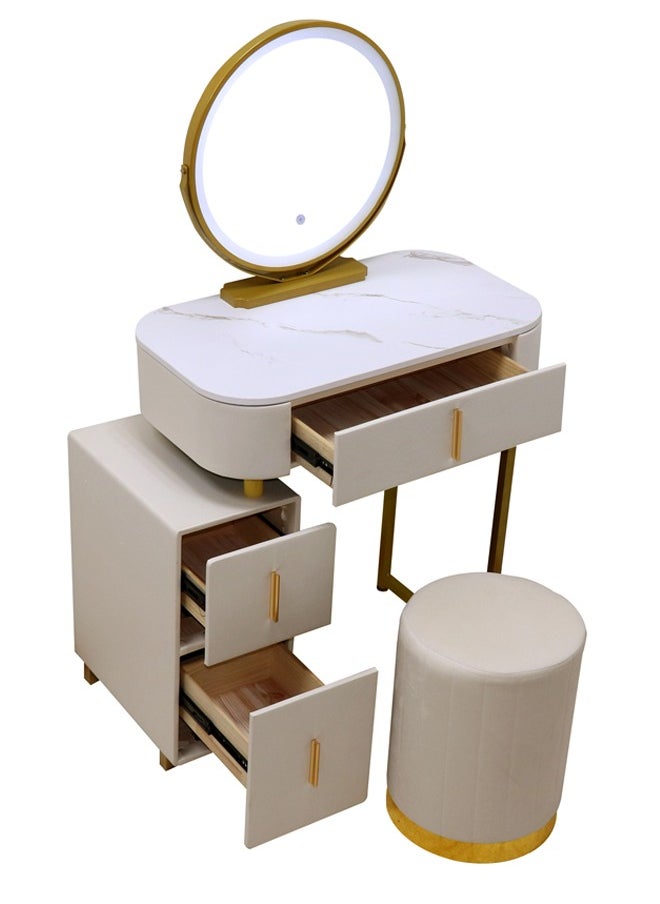 NKX - Makeup Vanity Table Dressing Table Flip Mirror With Drawers 70 CM - Image 1