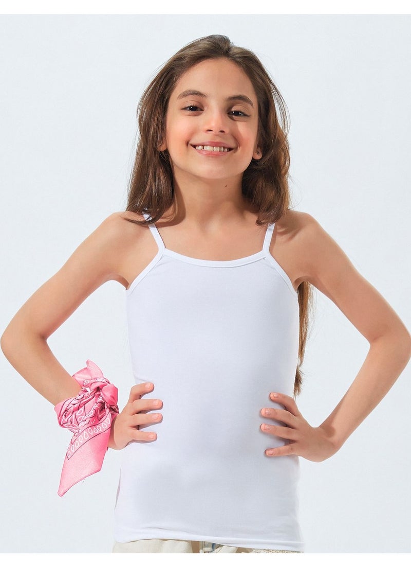 Mesery Mesery Girls Top Cotton-White  - Image 1