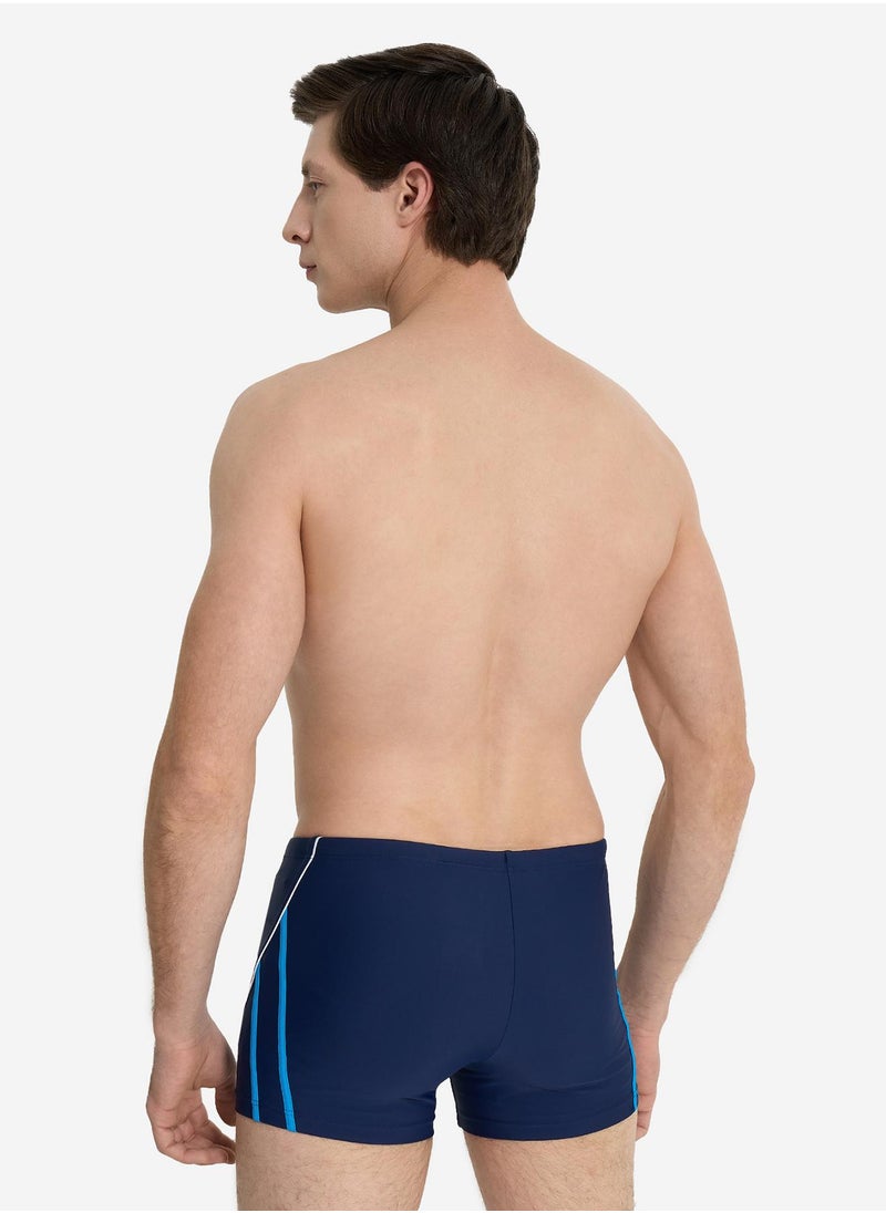 Joss Joss Men's Swimming Trunks-Shorts Blue/Light Blue – Creora Highclo Fibers, Chlorine-Resistant, Adjustable Waistband for Comfort & Durability  - Image 2