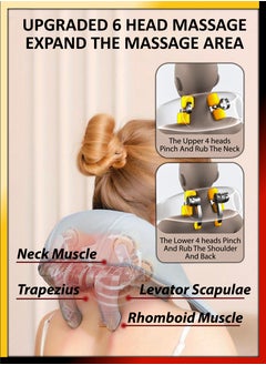 DBLEW Shiatsu Neck and Shoulder Massager With Heat Relieve Tension Target Acupoints Spa-Quality Massage 6D Extra Large Massage Head Wearable Design Ideal For Pain Relief Muscle Relaxation Stress Reduction  - Image 3