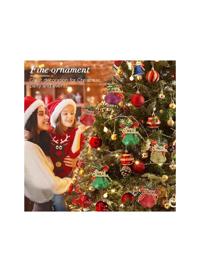 The Bros The Bro 6 Pcs Christmas Tree Decoration,Christmas Jingle Bells Ornaments,Xmas Garden Bells,Jingle Bells Decor Pendant with Hanging Loop,Garland Bells for Christmas Tree Holiday Party Decoration - Image 2