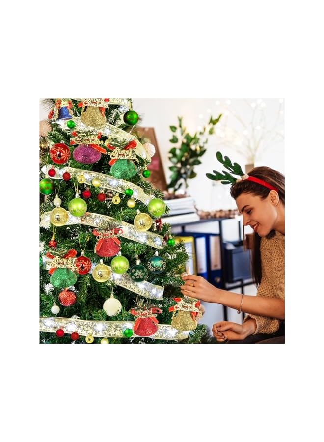 The Bros The Bro 6 Pcs Christmas Tree Decoration,Christmas Jingle Bells Ornaments,Xmas Garden Bells,Jingle Bells Decor Pendant with Hanging Loop,Garland Bells for Christmas Tree Holiday Party Decoration - Image 4