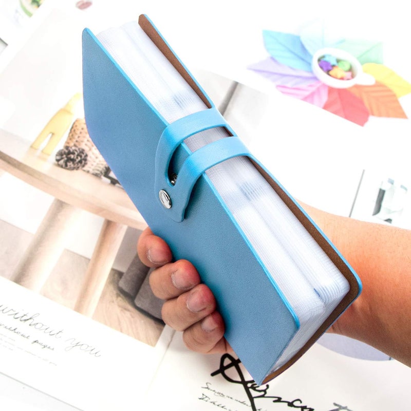 Padike RFID Credit Card Holder Business Card Organizer Business Card Holder, with 96 Card Slots Credit Card Protector for Managing Your Different Cards to Prevent Loss or Damage (Azure) - Image 3