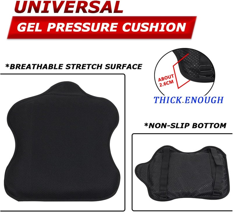 Vuzmode Motorcycle Gel Seat Cushion - Image 2