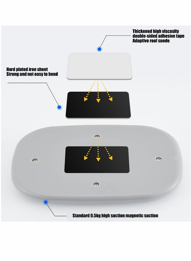 Loquat Car LED Lights, Interior Portable Small Incar LED Touch Lights with 10 Bright LED Lamp Beads - Image 3