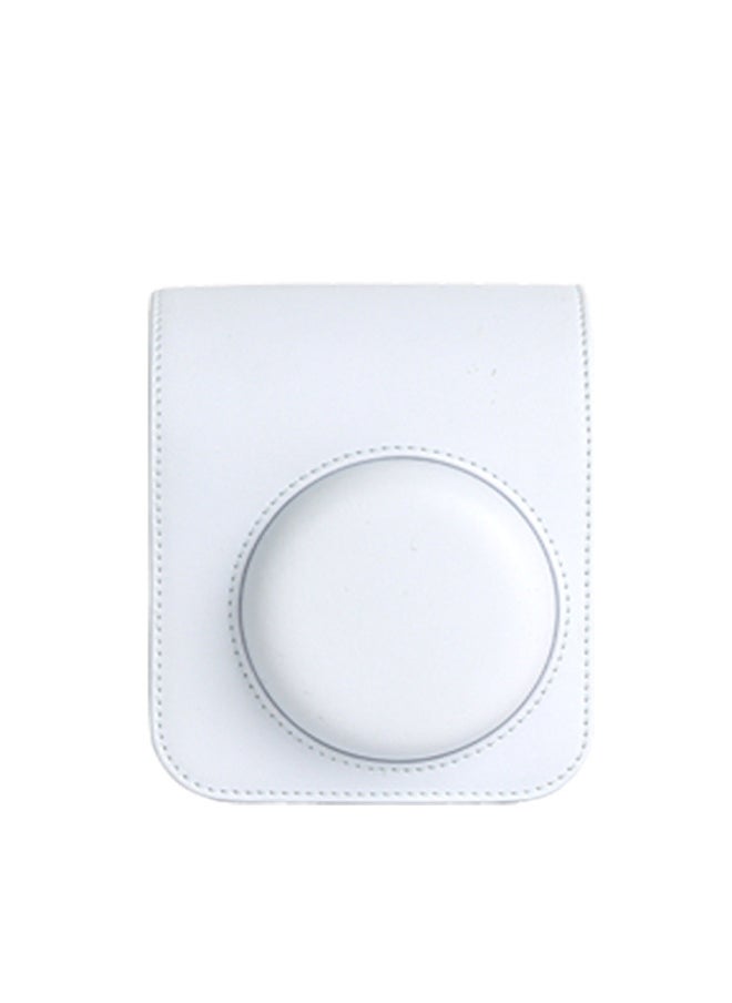 Generic Suitable For Fuji Polaroid Mini 12 Solid Color Camera Bag Digital Camera Fitted Storage Protective Case Crossbody Bag-Color:Jasmine White (opp Bag)  - Image 1