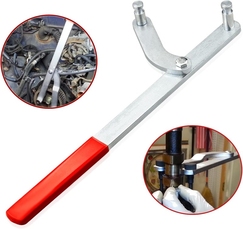 Kujunpao Universal Camshaft Pulley Holding Tool Fit for Ford Dodge Audi Chrysler Ford GM Honda Mazda Nissan Toyota Volvo Cam Sprocket Holding Tool - Image 4