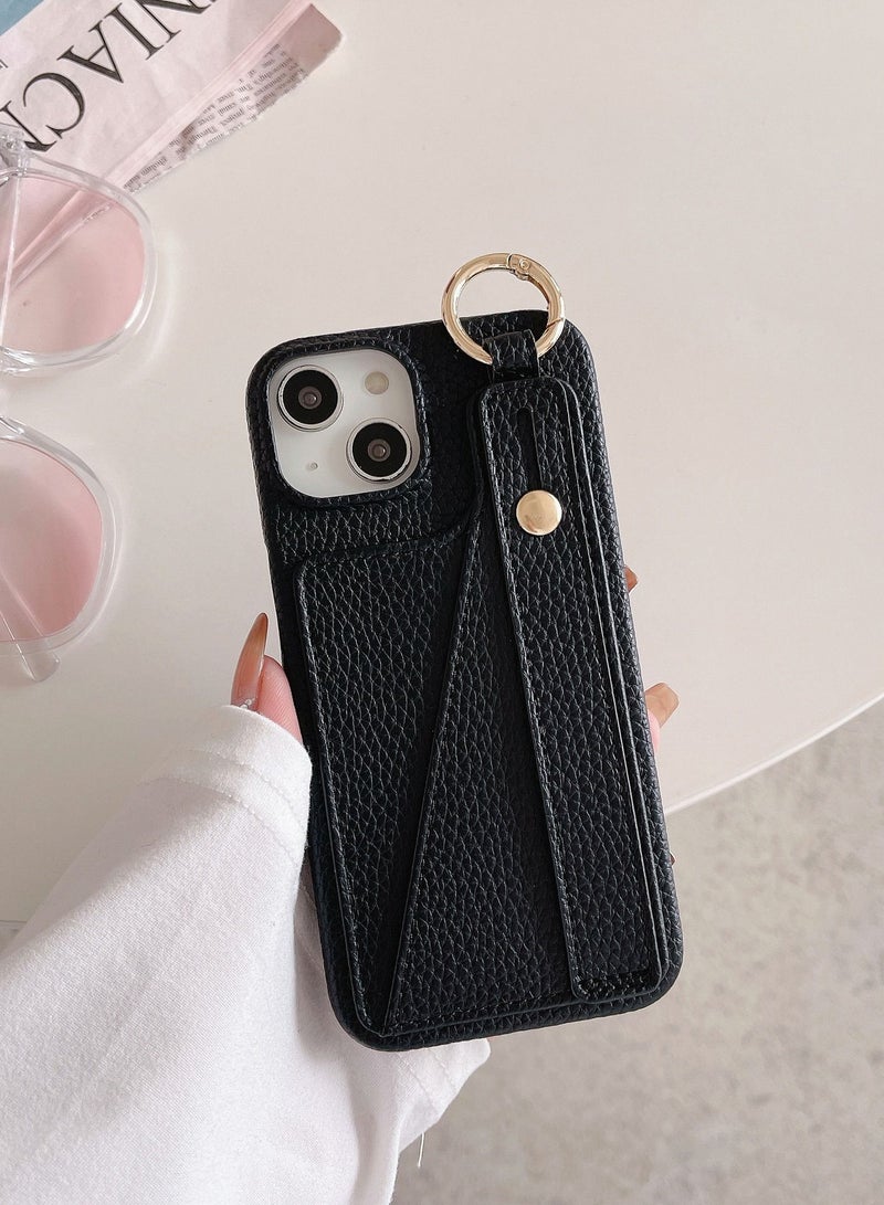 Suteni Back Cover Card Slots Leather Phone Case for iPhone