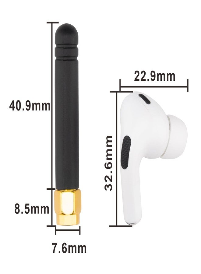 BOOBRIE 2 Packs Small Mini Dual Band WiFi 2dBi 2.4GHz 5GHz 5.8GHz MIMO RP-SMA Bluetooth Antennae for PC Computer Network Card FPV WiFi Bluetooth USB Adapter - Image 4
