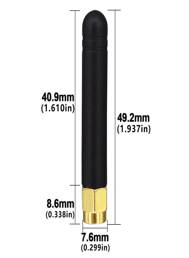 BOOBRIE 2 Packs Small Mini Dual Band WiFi 2dBi 2.4GHz 5GHz 5.8GHz MIMO RP-SMA Bluetooth Antennae for PC Computer Network Card FPV WiFi Bluetooth USB Adapter - Image 5