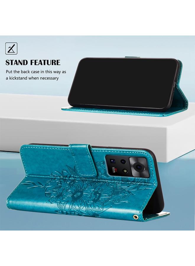 Zaboon Case For Infinix Zero X / Zero X Pro Embossed Butterfly Leather Phone Case - Image 3