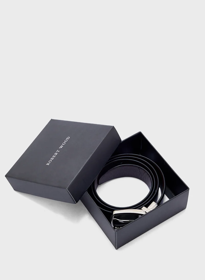 روبرت وود Genuine Leather 35Mm Reversible And Resizable Formal Belt
