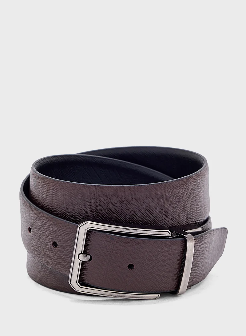 روبرت وود Genuine Leather 35Mm Reversible And Resizable Formal Belt