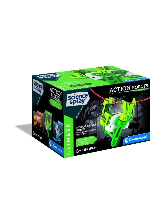 Clementoni Climber Action Robot, Battery Operated | Assemble the Robot | STEM Toys | Science Toys | Educational & Learning Toy | Gift for Kids and Science Lover - Image 1