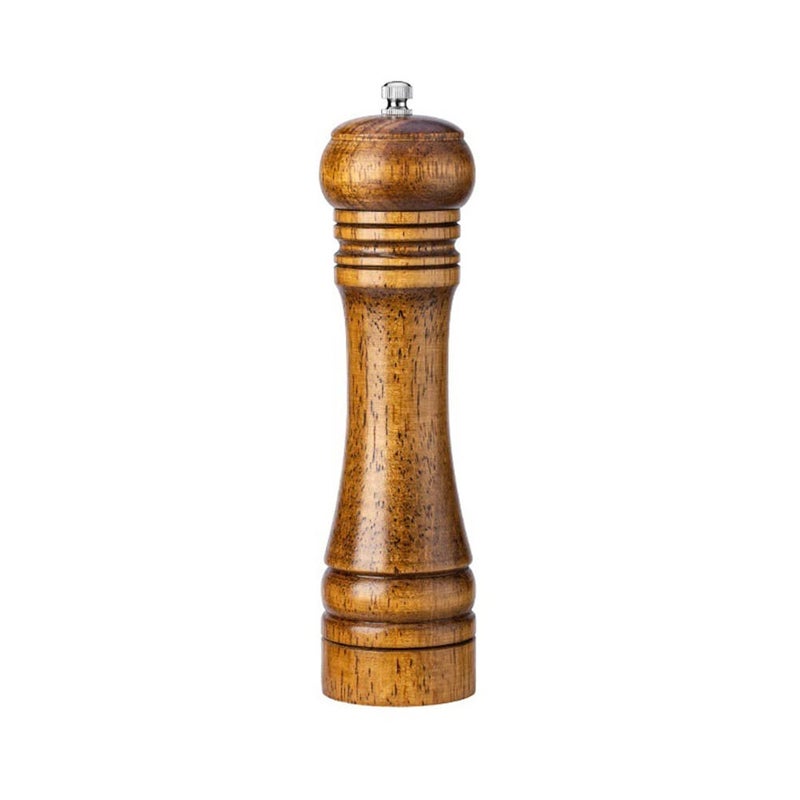 Spaceshoop SUGSUGME Pepper Grinder,Wood Pepper Grinder Pepper Mill, 8 Inch Tall Pepper Mill Grinder Adjustable Coarseness Wooden Pepper Salt Shakers with Adjustable Ceramic Rotor - for Kitchen - Image 1