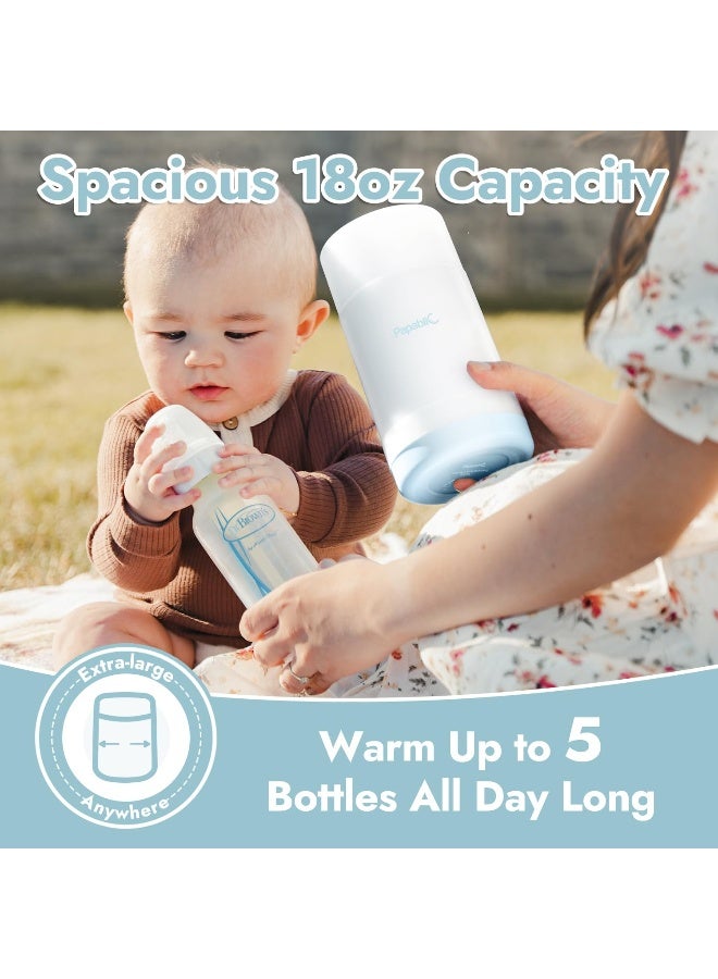 Papablic Portable Travel Baby Bottle Warmer Plus with Large Capacity, 18 oz - Image 2