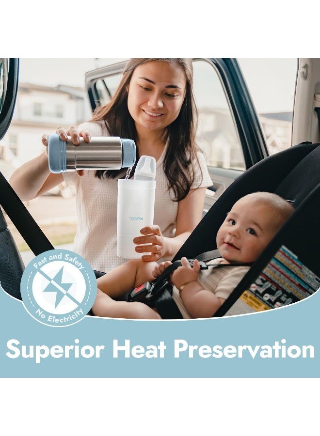 Papablic Portable Travel Baby Bottle Warmer Plus with Large Capacity, 18 oz - Image 3