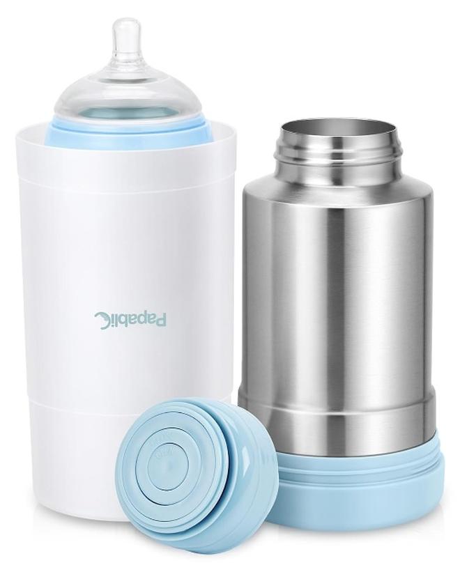 Papablic Portable Travel Baby Bottle Warmer Plus with Large Capacity, 18 oz - Image 1