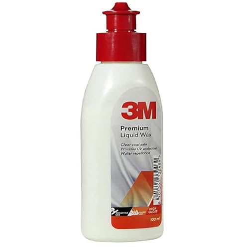 3M Premium Liquid Wax, Restores Car Paint Gloss, Water Repellent and UV Protection (100ml Each, Pack of 3) - Image 3