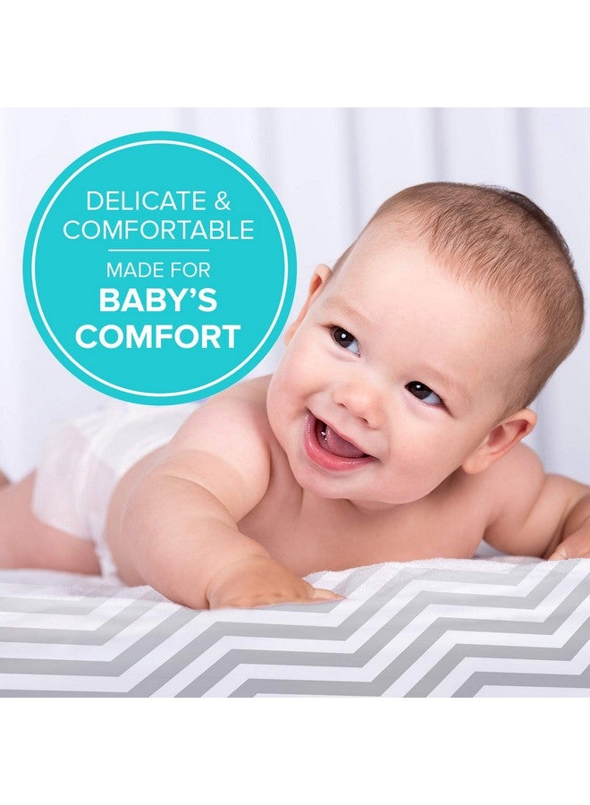 Kushies Baby Fitted Bassinet Sheet, Grey Chevron - Image 2