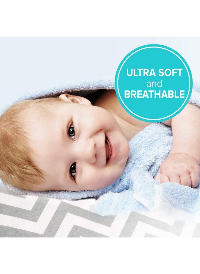 Kushies Baby Fitted Bassinet Sheet, Grey Chevron - Image 4