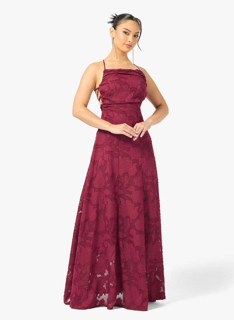 Ginger Corset Bodice Lace A Line Dress - Image 4