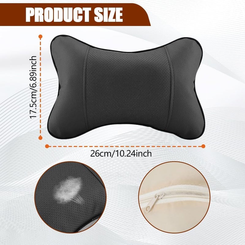 Zufoty مجموعة وسادة رأس السيارة Zufoty 2PCS - Image 2